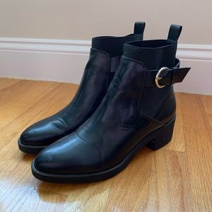 Zara black booties